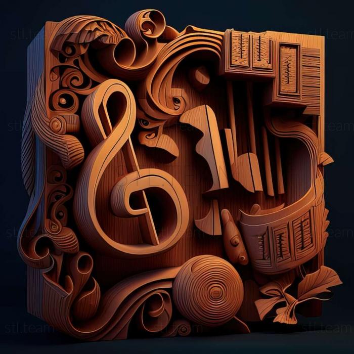 3D модель Игра «Рапсодия: музыкальное приключение» (STL)